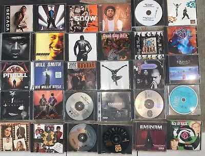 30 CD Lot Rap Hip Hop ETC Eminem PITBULL Will Smith Seal Shaggy Vanilla Ice • $20