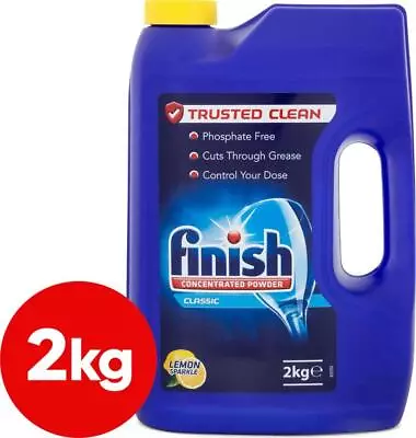 Finish Classic Concentrated Dish Washing Powder Lemon Sparkle 2kg • $34