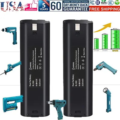 2Pack Replacement For MAKITA 9.6 VOLT 3.6Ah Battery 9000 9001 632007-4 191681-2 • $18.98