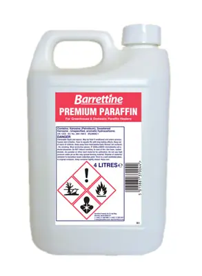 £12.89 • Buy Barrettine Premium Grade Paraffin 4L Kerosene Oil Lamp Heater Fuel 4 Litre