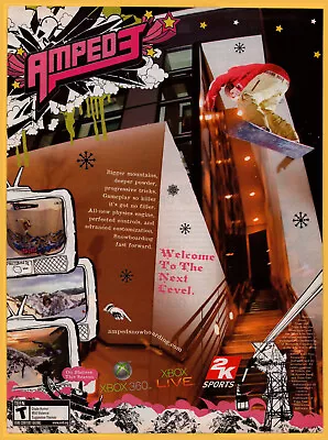 Amped 3 Skateboard - Microsoft Video Game Print Ad / Poster Promo Art 2006 • $14.99