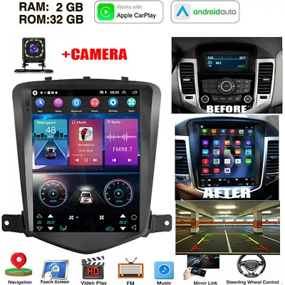 For Chevrolet Cruze 2009-15 Android Auto Carplay Car Stereo Radio GPS Navi WIFI • $230.99