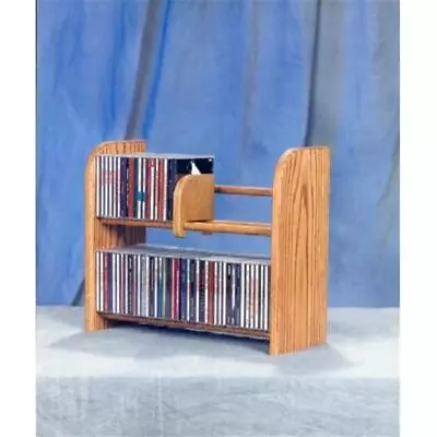 Wood Shed 201 Solid Oak 2 Row Dowel CD Rack • $99.09