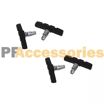 $5.99 • Buy 2 Pairs High Grade Cycling Bicycle Bike V Brake Pads 70mm Shoes Pads Black