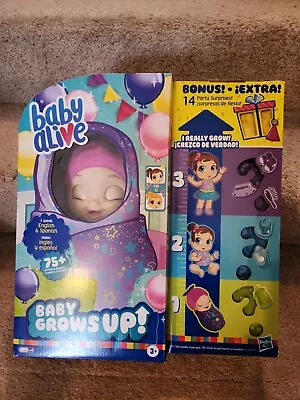 Baby Alive Baby Grows Up. Speaks Spanish/english. 14 Party Surprises. 75+ Sounds • $127.03