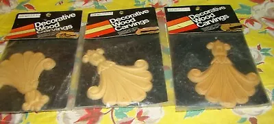 Lot 3 • Ornamental Mouldings Limited • New In Package Unpainted Wood Applique • $12.99