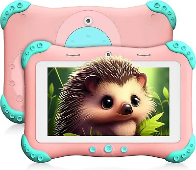 New - Moonka Kids Tablet 7 Inch Android 11 Tablet For Kids(Ages 3-12) (Pink) • $40