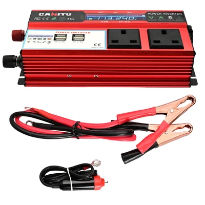 £42.95 • Buy 1x 4000W/500W Car Caravan Converter Power Inverter DC 12V To AC 230V 240V 4 USB