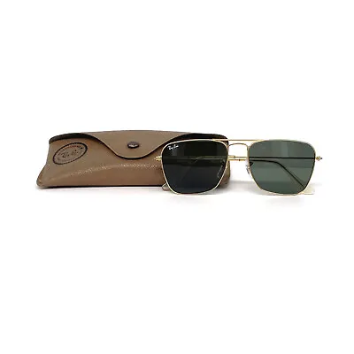 Vintage RAY-BAN   CARAVAN   Sunglasses - USA 1980's - Gold Plated - Small • $379.92