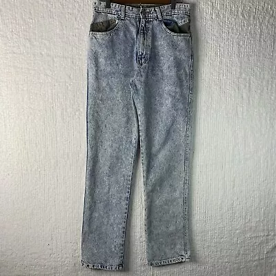 Vintage Sasson Womens Sz 30/31 High Waisted Acid Wash Denim Mom Jeans 122T1380 • $28.95