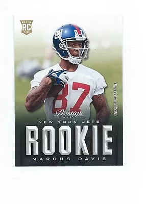 Marcus Davis - 2013 Prestige - Ny Jets / Rookie Card • $0.99