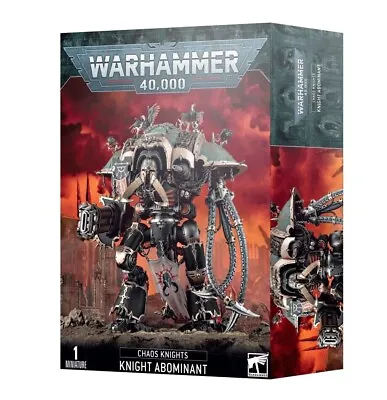 Games Workshop Warhammer 40K: Knight Abominant Mini Figure • $149.50