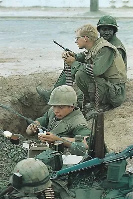 Vietnam  War  Photos --  Soldiers Relaxing • $3.99
