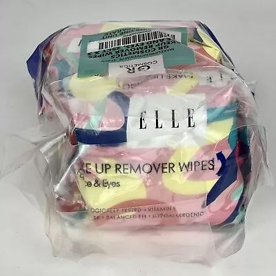 ELLE Make Up Remover Wipes GR Cosmetics For Face Paraben Free Allergy Tested New • $15