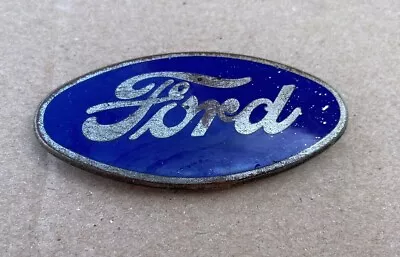 28 29 30 Model A Ford Car Truck Radiator Grille Shell Emblem Blue Oval Patina • $30
