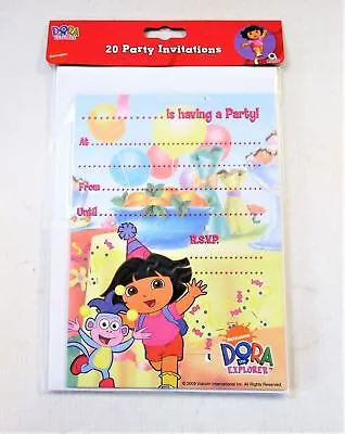 £3.49 • Buy Dora The Explorer Party Invitations / Invites (Pack Of 20)