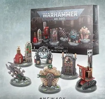 Warhammer 40K Battlezone Objective Set (Necron & Imperial Objective Markers) NEW • $170.83