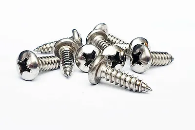 M6x20  M6x30 Self Tapping Phillips Pan Screws A2 Stainless Pack Of 10 • £3.10