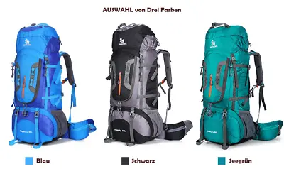 80L Backpack Camping Trekking Backpack Hiking Backpack Travel Backpack Women Men • £56.03