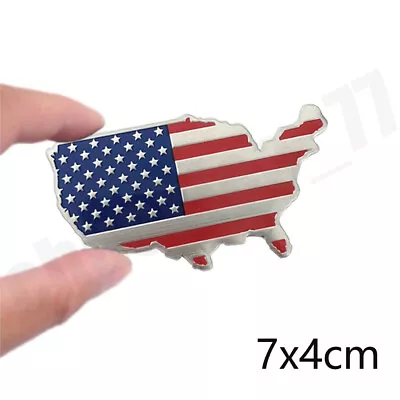 Car Truck 3D Metal US American Flag Sticker Decal Emblem Badge Decor Accessories • $8.79