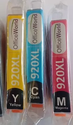 3 Ink Cartridge 920XL For HP Officejet 6000 6500 6500A 7000 7500A  OFFICE WORLD  • £4.99