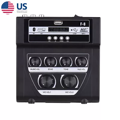 $29.99 • Buy Home/Outdoor Karaoke Mixer Microphone Stereo Audio Echo Sound Console USB Play