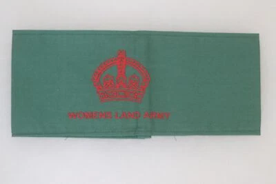 £10 • Buy Ww2 Type British Wla Woman's Land Army Printed Cloth Armband
