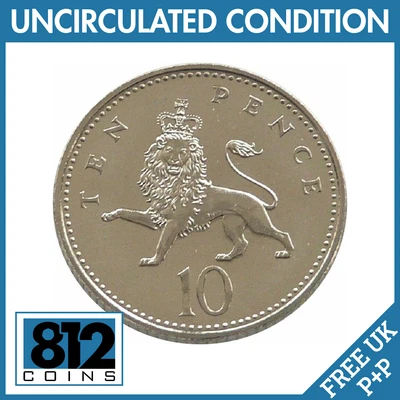 £13.95 • Buy 1972 Lion Passant Ten Pence 10p Coins QE 2nd Uncirculated