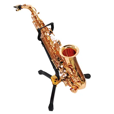 $33.22 • Buy Sax Stand Foldable Alto Tenor Saxophone Stand Adjustable Metal Au