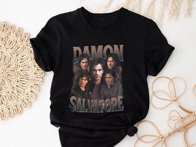 Damon Salvatore Vintage The Vampire Diaries Movie  Gift For Women & Man T-Shirt • $8.99