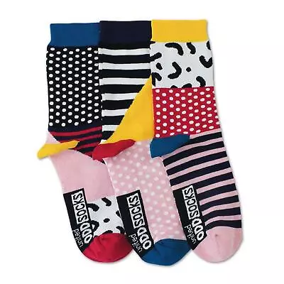 Socks For Women Trio Adele Mismatch Spots Stripes US 6.5-10.5 United Oddsocks • $16.49