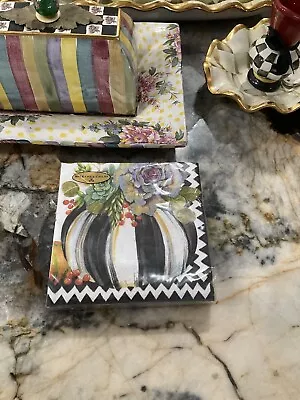 NIP MacKenzie-Childs Autumn Natural Paper Cocktail Napkins. • $18