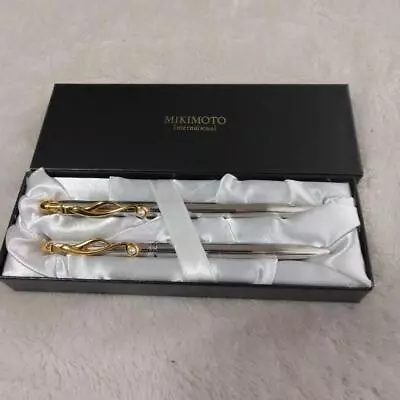 Mikimoto Pearl Mechanical Pencil Ballpoint Pen Set Of 2 • $132.99