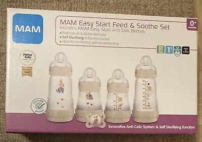 MAM Easy Start Feed And Soothe Set *BNIB Baby Feeding Bottles • £29.99