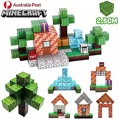 Minecraft Magnetic Building Blocks Set Magnet Kids Children Educational Toy Gift • $17.76
