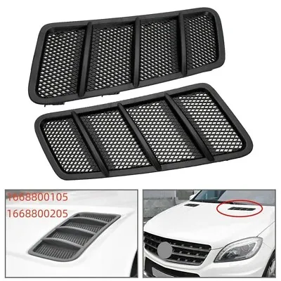 2pcs L&R Car Hood Air Vent Grille Cover For Mercedes W166 ML GL Class 2012-2015 • $24.98