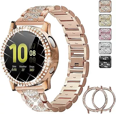 Bling Stainless Steel Watch Band Strap For Samsung Galaxy Watch Active 2 40/44mm • $20.40
