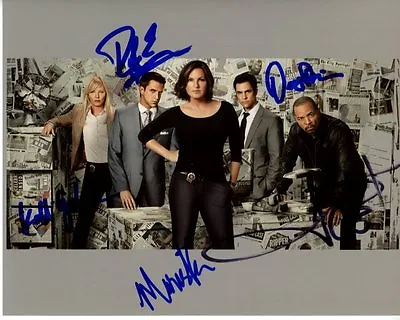 LAW & ORDER SVU Signed CAST 8x10 Photo MARISKA HARGITAY ICE T DANNY PINO KELLI • $699