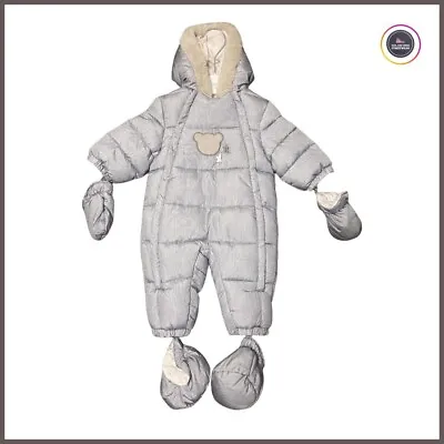 Mayoral Newborn Snowsuit In Grey - 1-2 Months  • $31.57