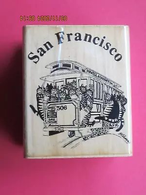 Rubber Stampede Kliban San Francisco Cable Car Rubber Stamp • $27.99