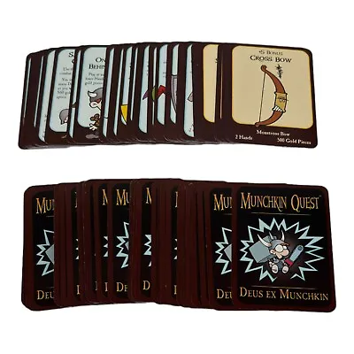 Munchkin Quest Replacement Deus Ex Munchkin Card Deck Board Game Steve Jackson • $14