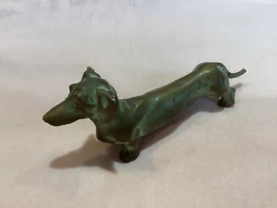 Antique Art Deco McClelland Barclay Bronze Dachshund Dog Sculpture Figurine Mini • $149.99