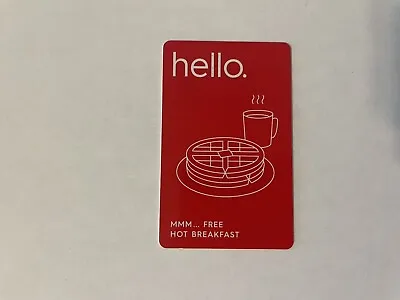 TownePlace Suites By Marriott Hello Breakfast Room Key Card • $2.50