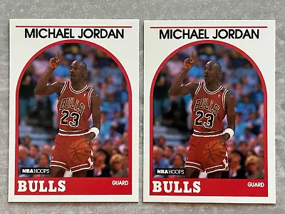 Lot Of (2) 1989 Hoops MICHAEL JORDAN Chicago Bulls NBA Basketball Cards #200 NM+ • $8.95