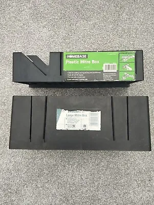 TRADEline Large Mitre Box & HOMEBASE Plastic Mitre Box - Pre-owned Job Lot. • £13