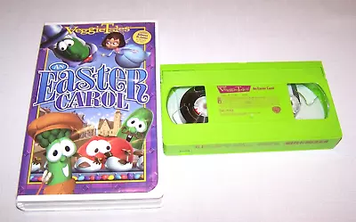 VeggieTales AN EASTER CAROL (VHS 2004) Green Tape - Hard Clamshell Case • $9.99