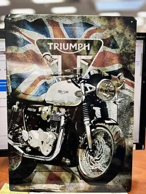 Triumph Thruxton Metal Sign #(MSIA17206-1) • $10