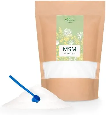 MSM (methylsulfonylmethane) | 1kg Pure Powder | 99.9% Highly Dosed Sulphur | Ve • £29.44