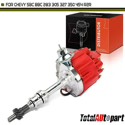 Red Ignition Distributor W/ Cap & Rotor For Ford 351C 351M W/ Ignition Module • $64.99