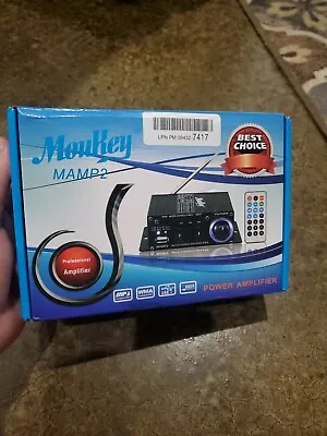 Moukey MP3 Player Audio Power Amplifier System 50W FM Audio USB MAMP2 Open Box • $24.99